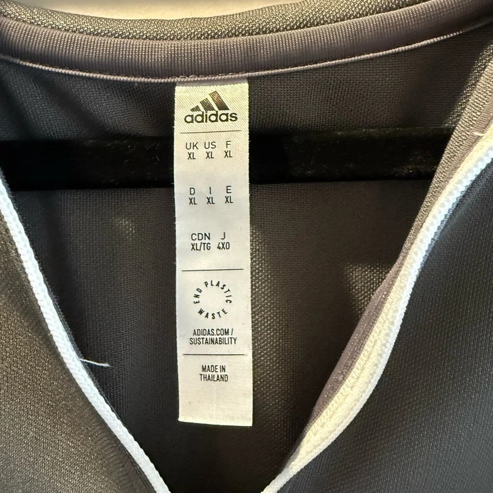 Adidas Gray Quarter Zip Top - Picture 3 of 4